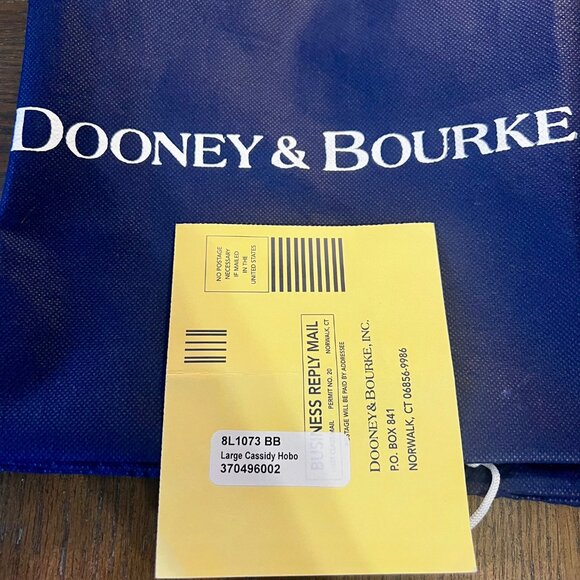 Dooney & Bourke Large Cassidy Florentine Vacchetta Leather Hobo Bag Purse WOW - Picture 12 of 16